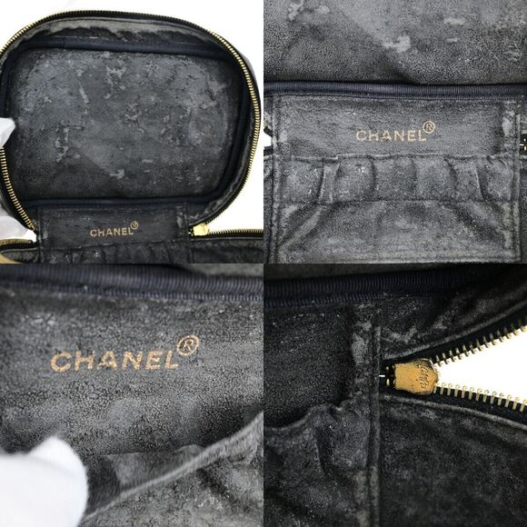 Chanel Cc Logo Vanity Hand Bag Caviar #160076C41B - Picture 10 of 15